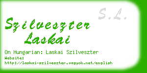 szilveszter laskai business card